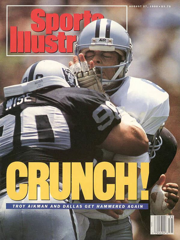 California Poster featuring the photograph Dallas Cowboys Qb Troy Aikman... Sports Illustrated Cover by Sports Illustrated