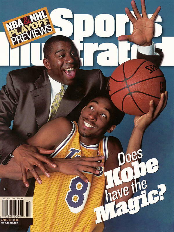 Magazine Cover Poster featuring the photograph Does Kobe Have The Magic Sports Illustrated Cover by Sports Illustrated