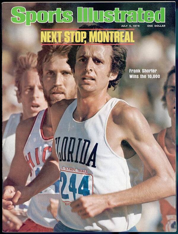 Magazine Cover Poster featuring the photograph Florida Frank Shorter, 1976 Us Olympic Trials Sports Illustrated Cover by Sports Illustrated