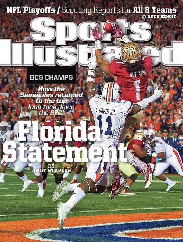 Magazine Cover Poster featuring the photograph Florida Statement 2013 Bcs Champion Sports Illustrated Cover by Sports Illustrated