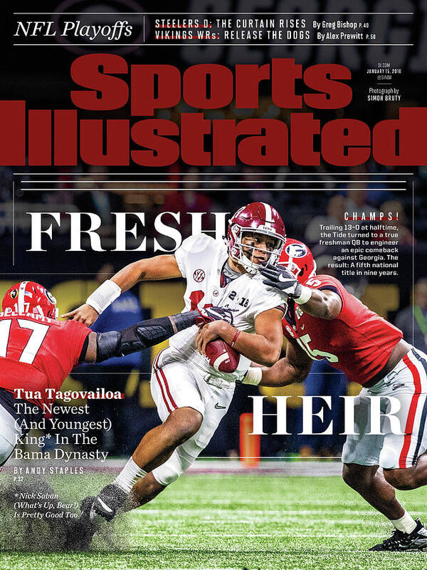 Atlanta Poster featuring the photograph Fresh Heir Tua Tagovailoa, The Newest And Youngest King* In Sports Illustrated Cover by Sports Illustrated
