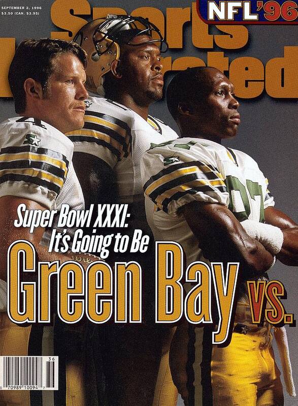 Green Bay Poster featuring the photograph Green Bay Packers, 1996 Nfl Football Preview Issue Sports Illustrated Cover by Sports Illustrated