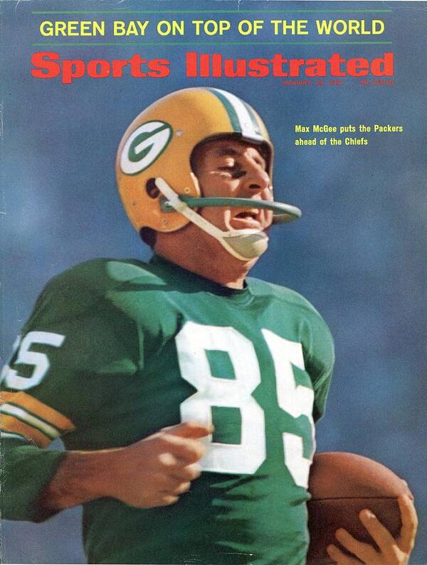 Sports Illustrated Poster featuring the photograph Green Bay Packers Max Mcgee, Super Bowl I Sports Illustrated Cover by Sports Illustrated
