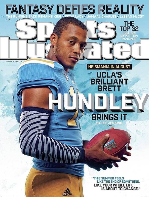 Magazine Cover Poster featuring the photograph Heismania In August Uclas Brilliant Brett Hundley Brings It Sports Illustrated Cover by Sports Illustrated