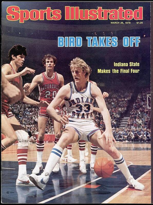 Playoffs Poster featuring the photograph Indiana State Larry Bird, 1979 Ncaa Midwest Regional Sports Illustrated Cover by Sports Illustrated