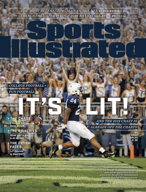 Magazine Cover Poster featuring the photograph Its Lit And The 2018 Crazy Is Already Off The Charts Sports Illustrated Cover by Sports Illustrated