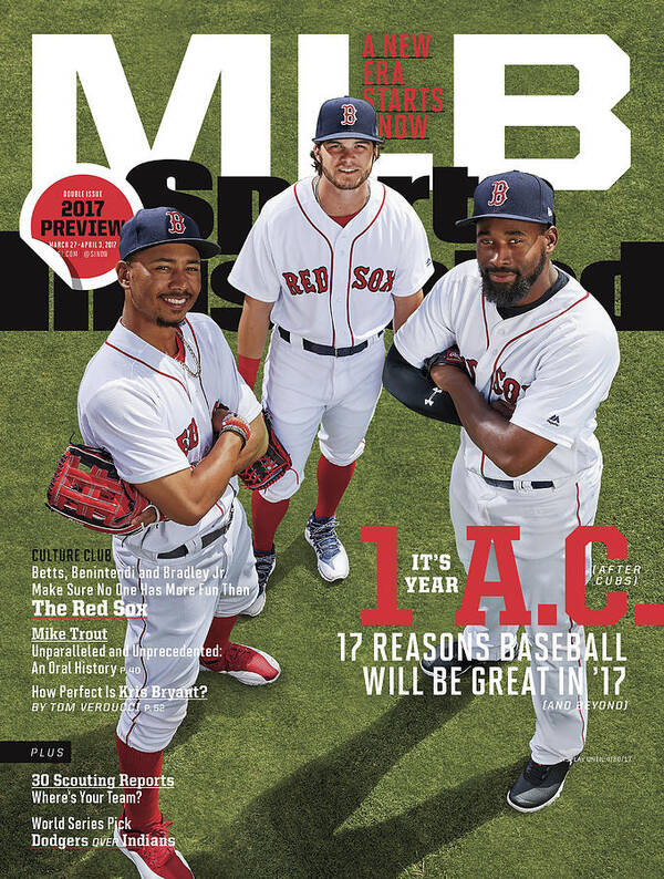 Magazine Cover Poster featuring the photograph Its Year 1 A.c. after Cubs, 2017 Mlb Baseball Preview Issue Sports Illustrated Cover by Sports Illustrated