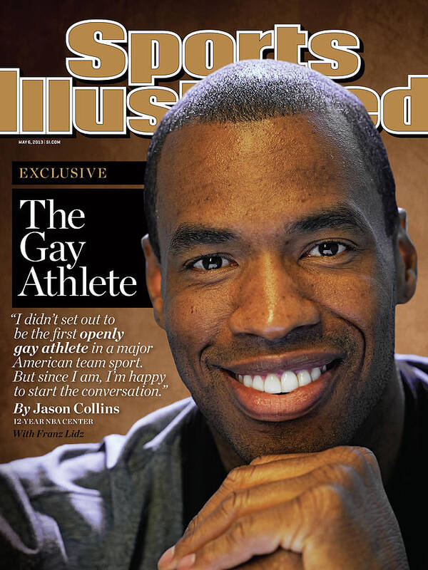Magazine Cover Poster featuring the photograph Jason Collins The Gay Athlete Sports Illustrated Cover by Sports Illustrated