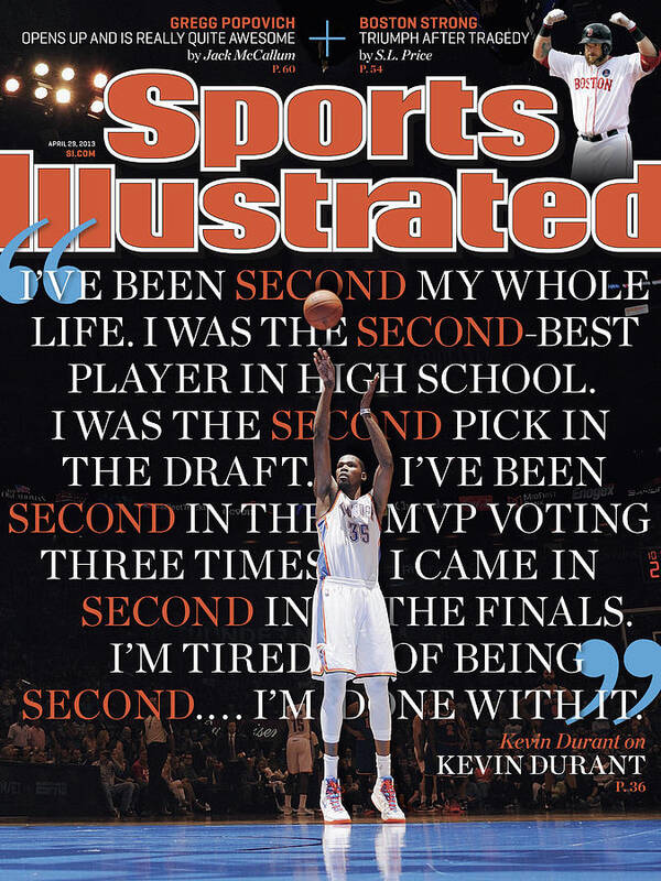 Magazine Cover Poster featuring the photograph Kevin Durant On Kevin Durant Sports Illustrated Cover by Sports Illustrated