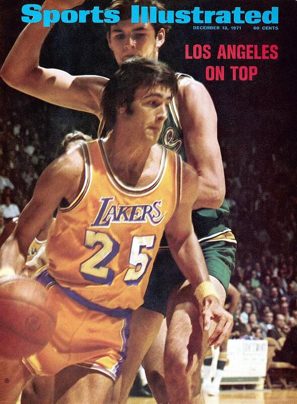 Magazine Cover Poster featuring the photograph Los Angeles Lakers Gail Goodrich... Sports Illustrated Cover by Sports Illustrated