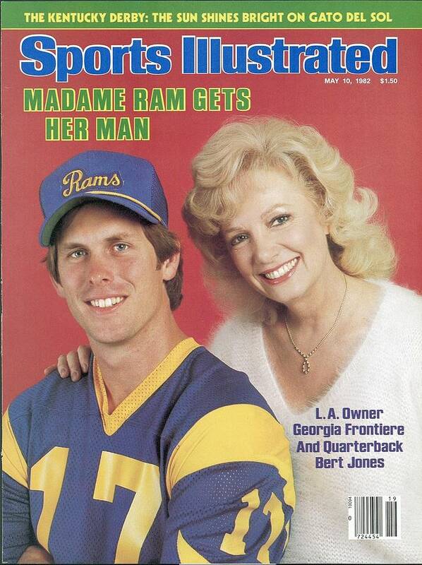 1980-1989 Poster featuring the photograph Los Angeles Rams Owner Georgia Frontiere And Qb Bert Jones Sports Illustrated Cover by Sports Illustrated