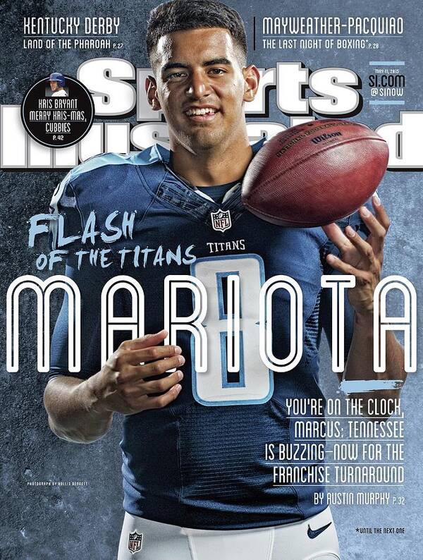Magazine Cover Poster featuring the photograph Mariota Flash Of The Titans Sports Illustrated Cover by Sports Illustrated