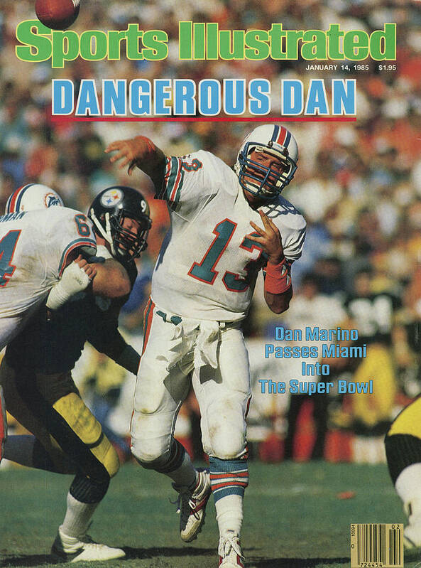 Playoffs Poster featuring the photograph Miami Dolphins Qb Dan Marino, 1985 Afc Championship Sports Illustrated Cover by Sports Illustrated