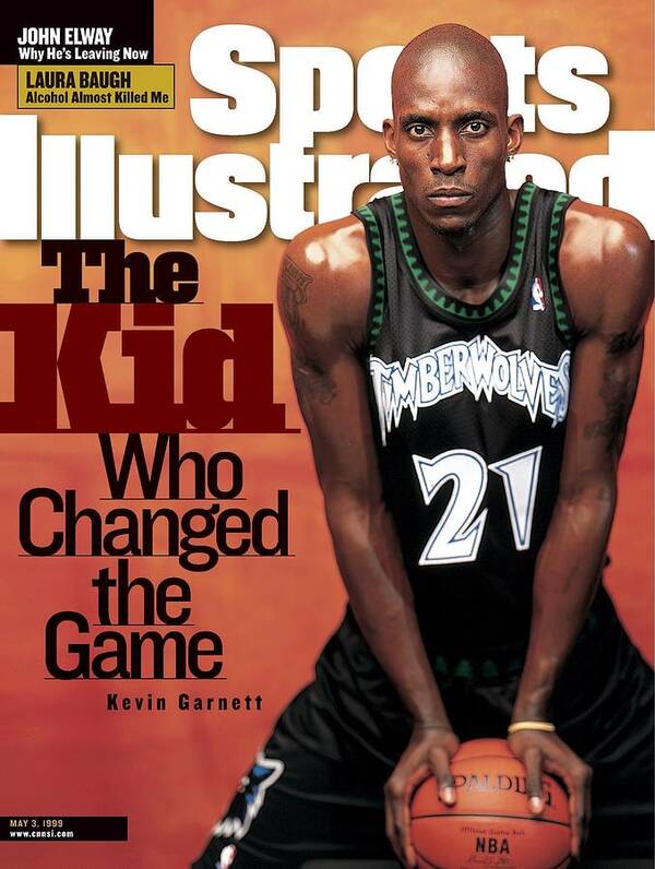 Nba Pro Basketball Poster featuring the photograph Minnesota Timberwolves Kevin Garnett Sports Illustrated Cover by Sports Illustrated