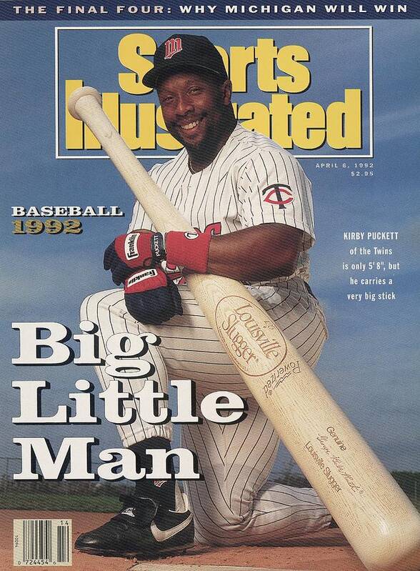 American League Baseball Poster featuring the photograph Minnesota Twins Kirby Puckett Sports Illustrated Cover by Sports Illustrated