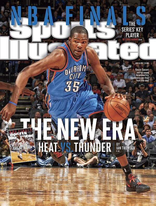 Magazine Cover Poster featuring the photograph Nba Finals The New Era, Heat Vs. Thunder Sports Illustrated Cover by Sports Illustrated