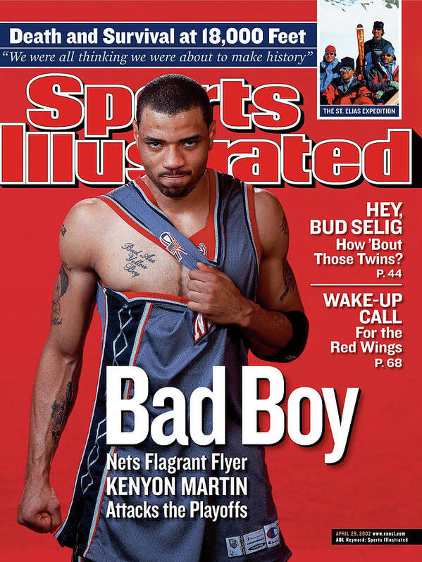 Kenyon Martin Poster featuring the photograph New Jersey Nets Kenyon Martin Sports Illustrated Cover by Sports Illustrated