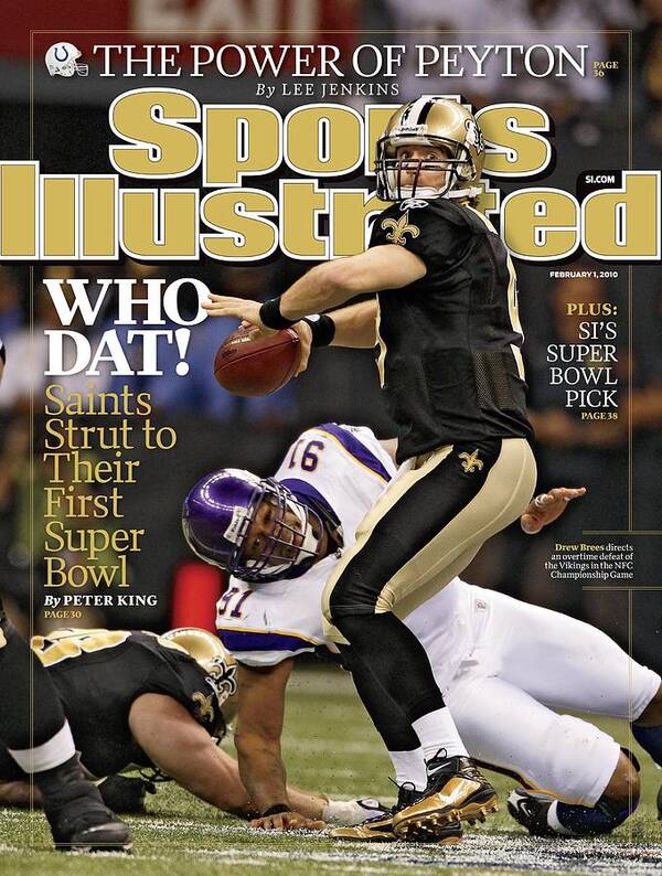 Playoffs Poster featuring the photograph New Orleans Saints Vs Minnesota Vikings, 2010 Nfc Sports Illustrated Cover by Sports Illustrated