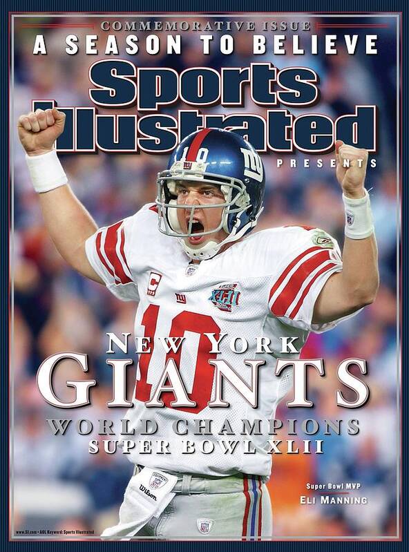 New York Giants Qb Eli Manning, Super Bowl Xlii Champions Sports