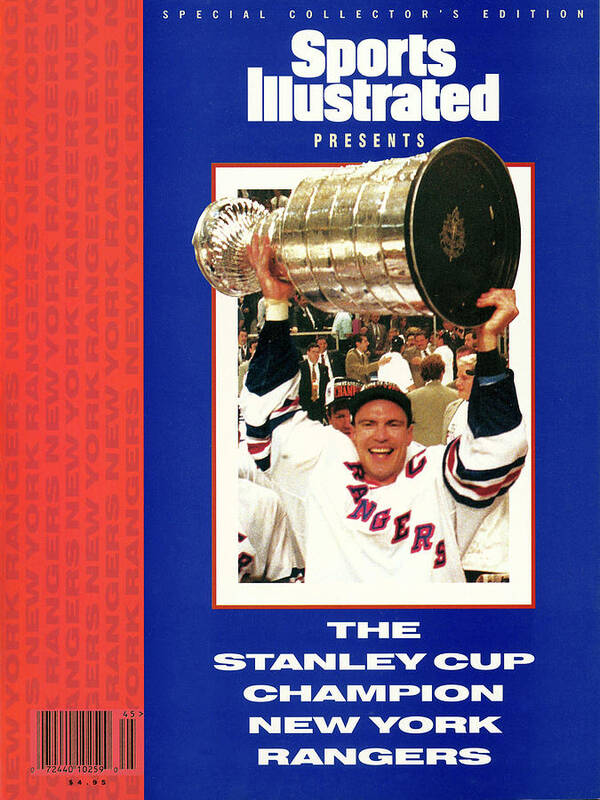 National Hockey League Poster featuring the photograph New York Rangers Mark Messier, 1994 Nhl Stanley Cup Finals Sports Illustrated Cover by Sports Illustrated