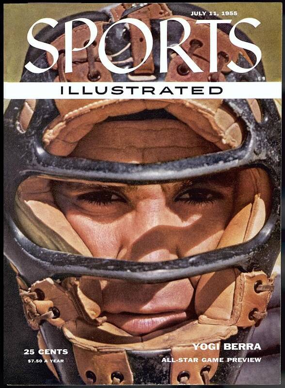 Magazine Cover Poster featuring the photograph New York Yankees Yogi Berra Sports Illustrated Cover by Sports Illustrated