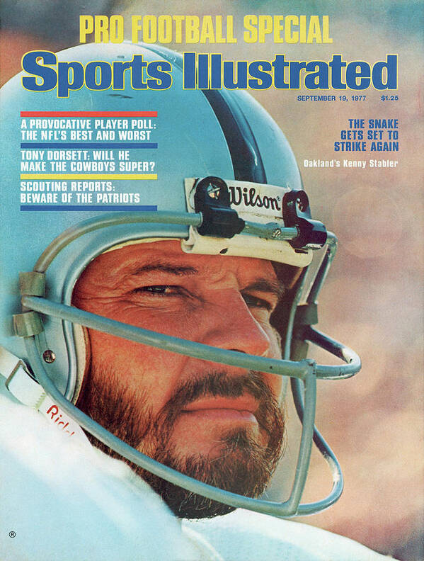 Rose Bowl Stadium Poster featuring the photograph Oakland Raiders Qb Ken Stabler, Super Bowl Xi Sports Illustrated Cover by Sports Illustrated