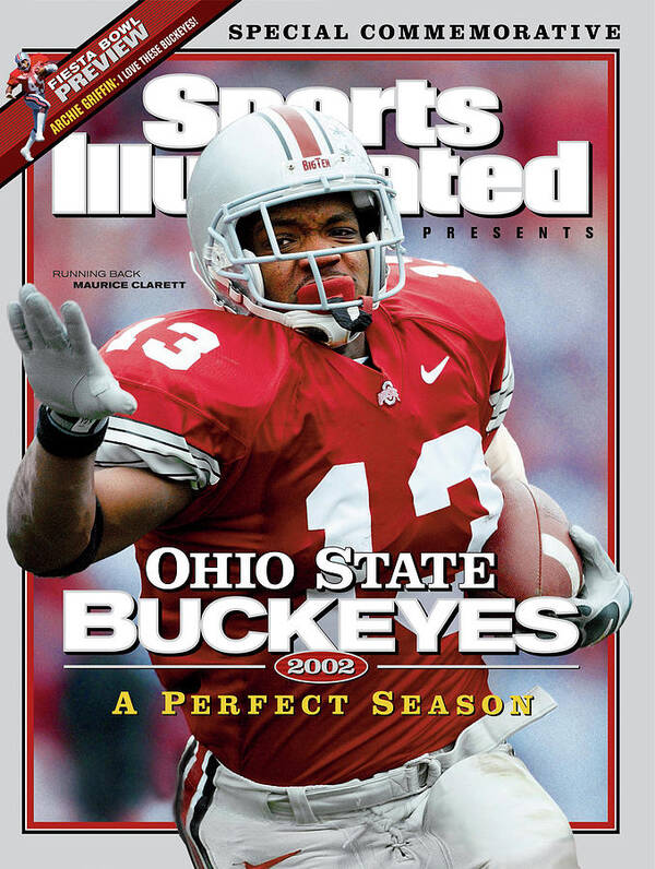 Michigan Poster featuring the photograph Ohio State University Maurice Clarett, 2002 Ncaa Perfect Sports Illustrated Cover by Sports Illustrated