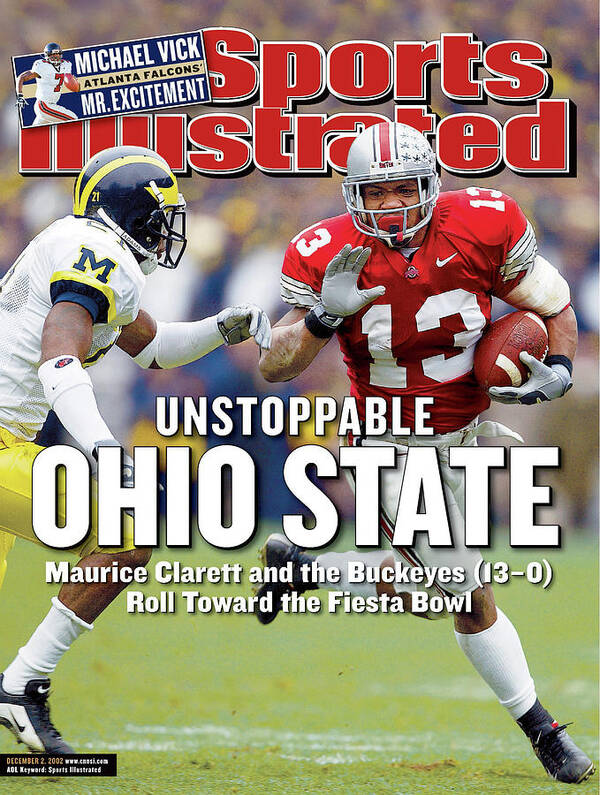 Sports Illustrated Poster featuring the photograph Ohio State University Maurice Clarett Sports Illustrated Cover by Sports Illustrated