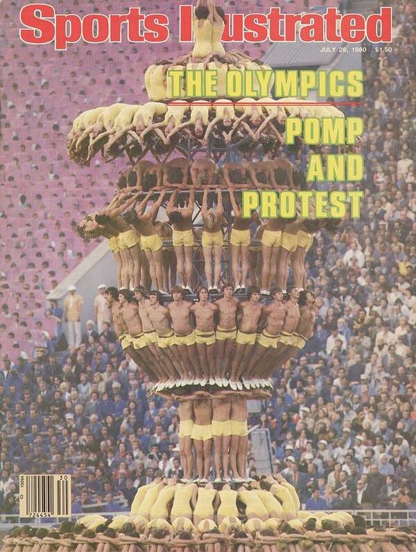 Magazine Cover Poster featuring the photograph Opening Ceremony, 1980 Summer Olympics Sports Illustrated Cover by Sports Illustrated