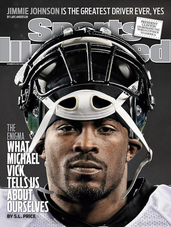 Sports Illustrated Poster featuring the photograph Philadelphia Eagles Qb Michael Vick Sports Illustrated Cover by Sports Illustrated