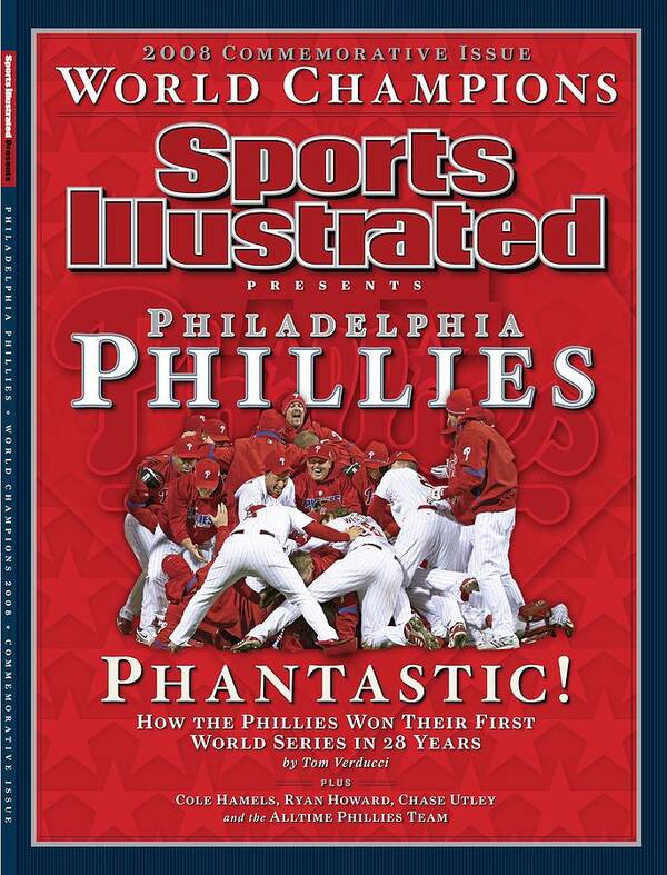 Philadelphia Phillies Vs Tampa Bay Rays, 2008 World Series Sports  Illustrated Cover Poster