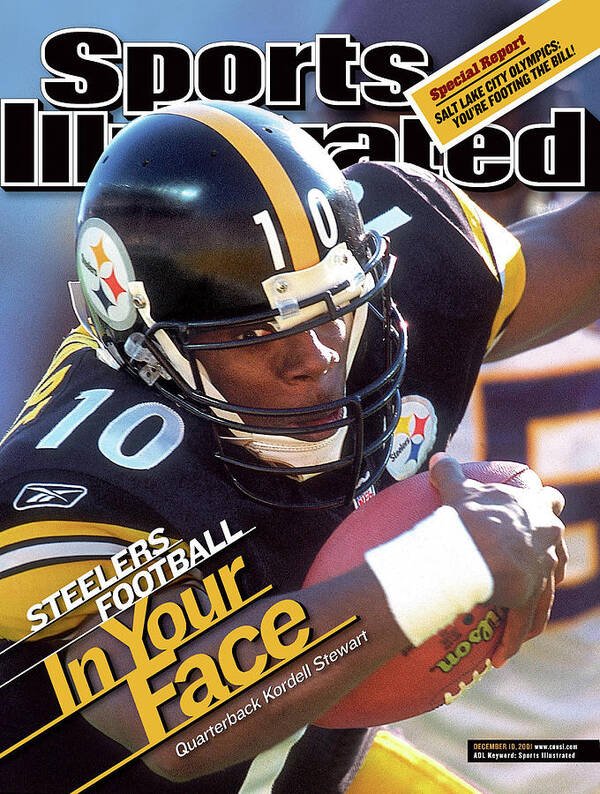 Magazine Cover Poster featuring the photograph Pittsburgh Steelers Qb Kordell Stewart Sports Illustrated Cover by Sports Illustrated