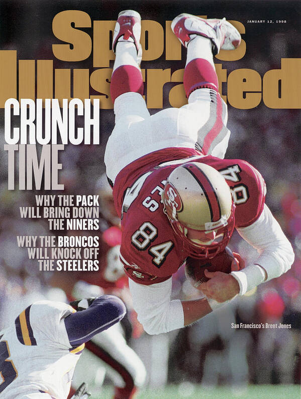 Candlestick Park Poster featuring the photograph San Francisco 49ers Brent Jones, 1998 Nfc Divisional Sports Illustrated Cover by Sports Illustrated