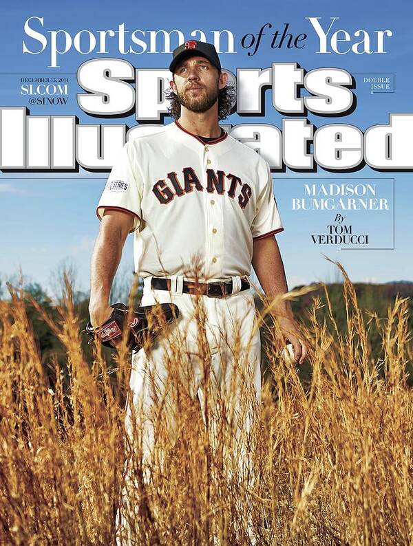 Magazine Cover Poster featuring the photograph San Francisco Giants Madison Bumgarner, 2014 Sportsman Of Sports Illustrated Cover by Sports Illustrated