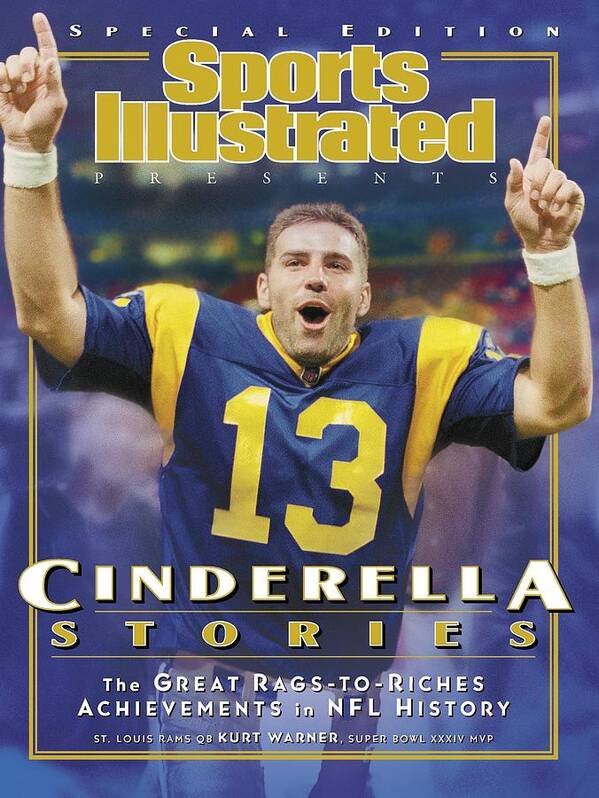 St. Louis Rams Qb Kurt Warner Sports Illustrated Cover Poster