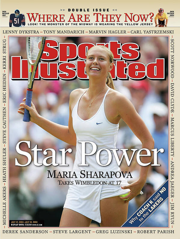 Magazine Cover Poster featuring the photograph Star Power Maria Sharapova Takes Wimbledon At 17 Sports Illustrated Cover by Sports Illustrated