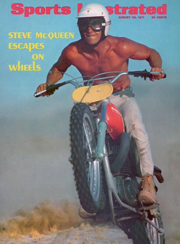 Magazine Cover Poster featuring the photograph Steve Mcqueen, Motocross Sports Illustrated Cover by Sports Illustrated