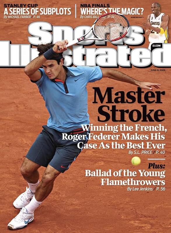 Tennis Poster featuring the photograph Switzerland Roger Federer, 2009 French Open Sports Illustrated Cover by Sports Illustrated