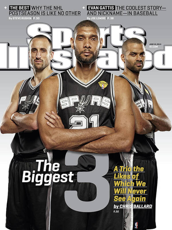 Magazine Cover Poster featuring the photograph The Biggest 3 Sports Illustrated Cover by Sports Illustrated