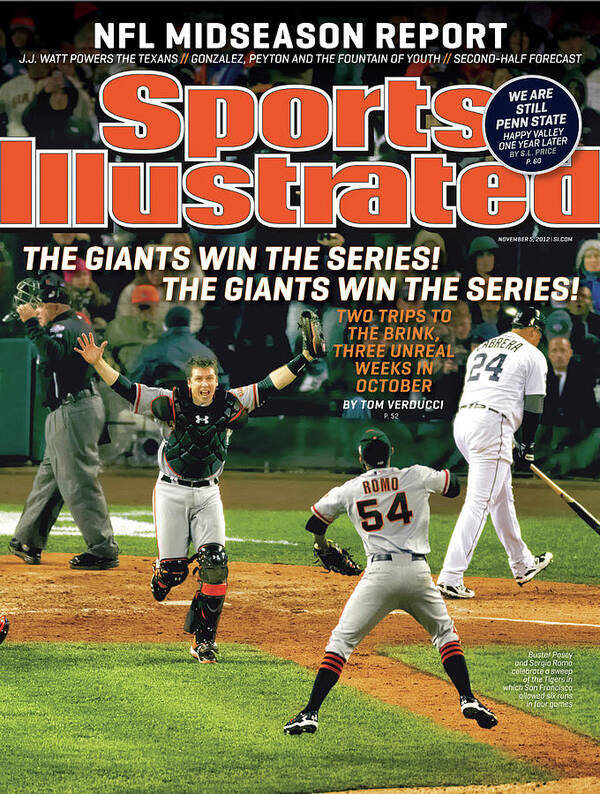 The Giants Win The Series The Giants Win The Series Sports Illustrated  Cover Poster by Sports Illustrated - Sports Illustrated Covers