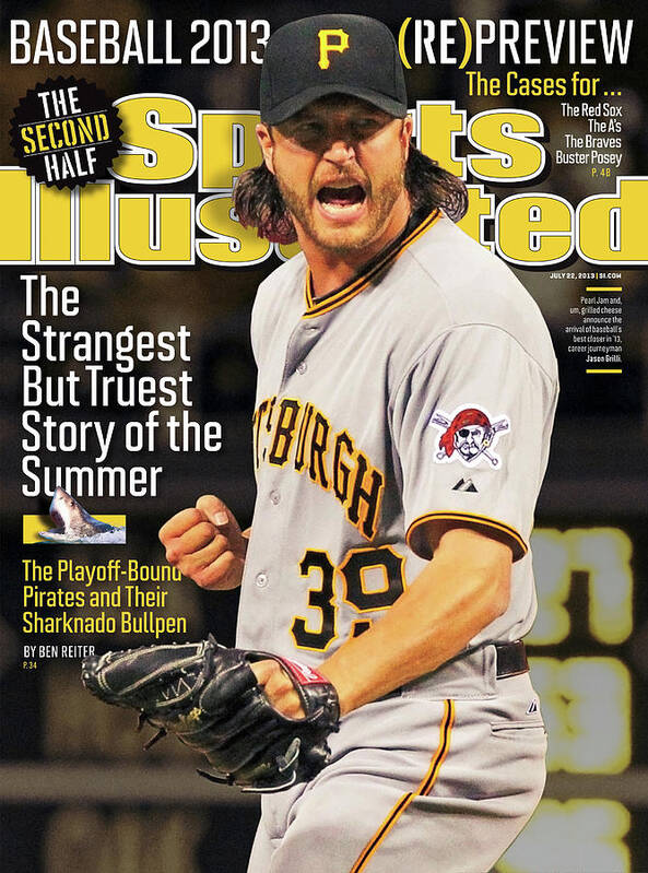 Magazine Cover Poster featuring the photograph The Strangest But Truest Story Of The Summer Baseball 2013 Sports Illustrated Cover by Sports Illustrated