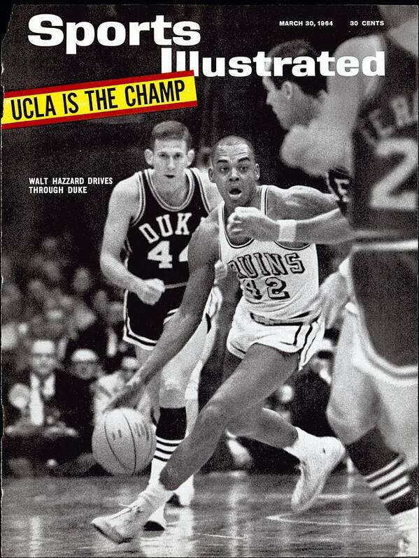 Magazine Cover Poster featuring the photograph Ucla Walt Hazzard, 1964 Ncaa National Championship Sports Illustrated Cover by Sports Illustrated