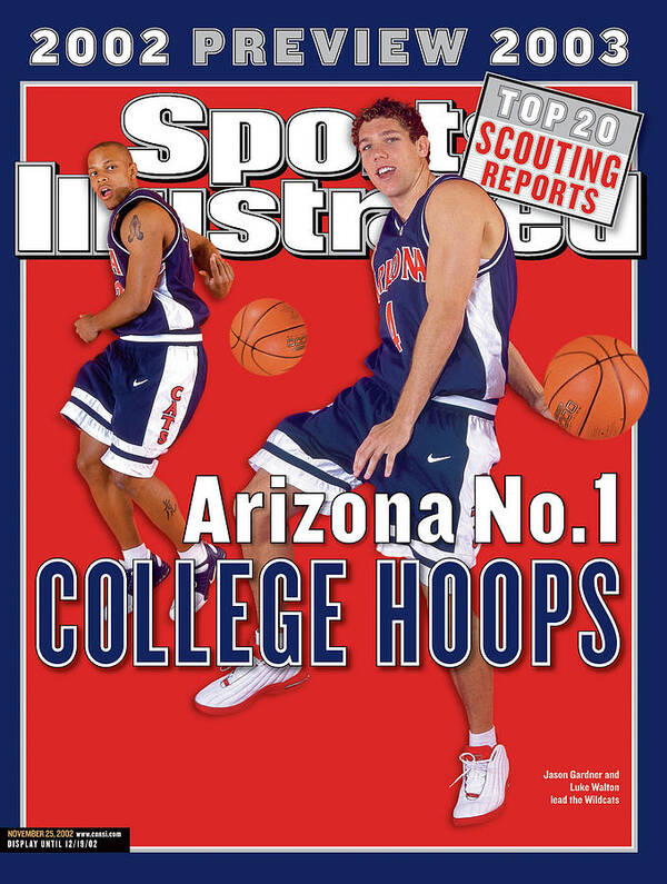 Season Poster featuring the photograph University Of Arizona Luke Walton And Jason Gardner Sports Illustrated Cover by Sports Illustrated