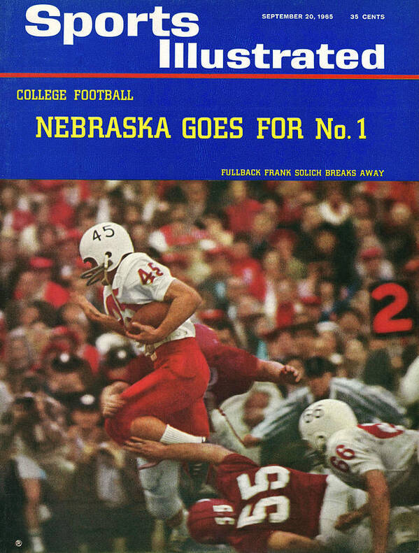 Frank Solich Poster featuring the photograph University Of Nebraska Frank Solich, 1965 Cotton Bowl Sports Illustrated Cover by Sports Illustrated
