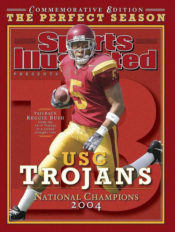 Magazine Cover Poster featuring the photograph University Of Southern California Reggie Bush, 2004 Sports Illustrated Cover by Sports Illustrated