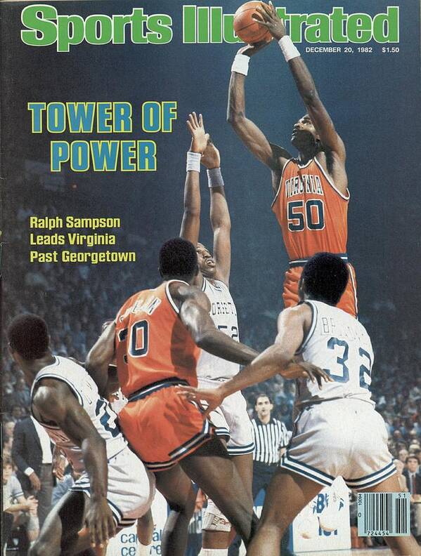 Magazine Cover Poster featuring the photograph University Of Virginia Ralph Sampson Sports Illustrated Cover by Sports Illustrated