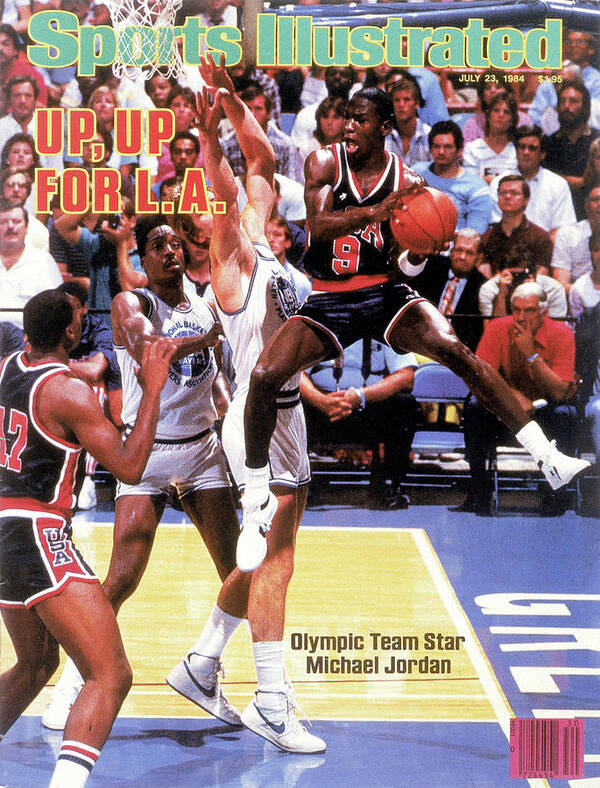 Magazine Cover Poster featuring the photograph Up, Up For La 1984 Los Angeles Olympic Games Preview Issue Sports Illustrated Cover by Sports Illustrated