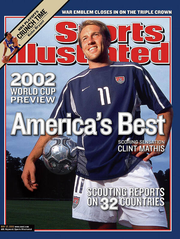 Clint Mathis Poster featuring the photograph Us Mens National Soccer Team Clint Mathis, 2002 Fifa World Sports Illustrated Cover by Sports Illustrated