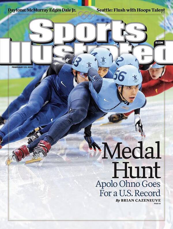 The Olympic Games Poster featuring the photograph Usa Apolo Anton Ohno, 2010 Winter Olympics Sports Illustrated Cover by Sports Illustrated
