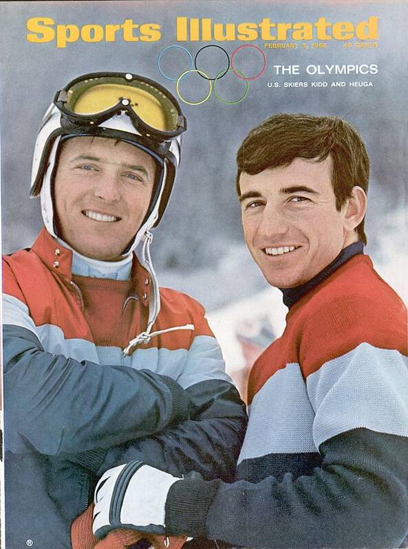 Magazine Cover Poster featuring the photograph Usa Billy Kidd And Jim Huega, Olympic Skiing Sports Illustrated Cover by Sports Illustrated